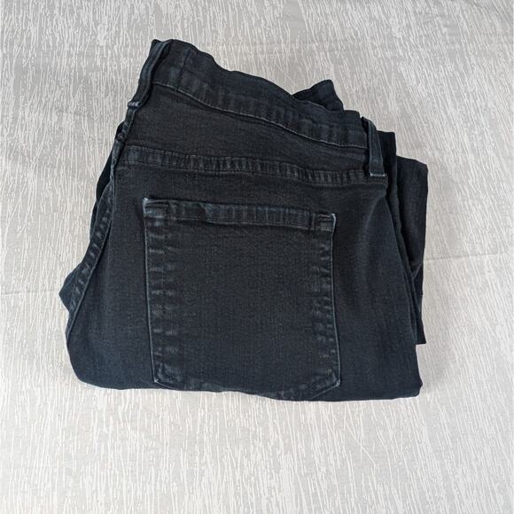 NYDJ Sarah Bootcut Jeans Womens Size 12P Black Mid Rise Demin Pants - Picture 1 of 9